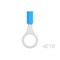Te Connectivity Ring Terminal, 3/8 in Stud Size, 14 AWG, 300 V, Nylon Insulated, Blue 8-328999-1 - alternate 4